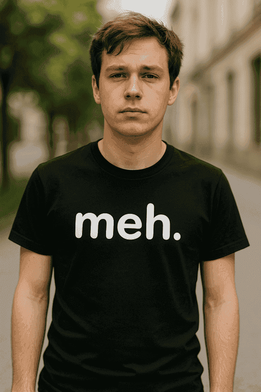 Majica za ljubitelje suhog humora - meh.