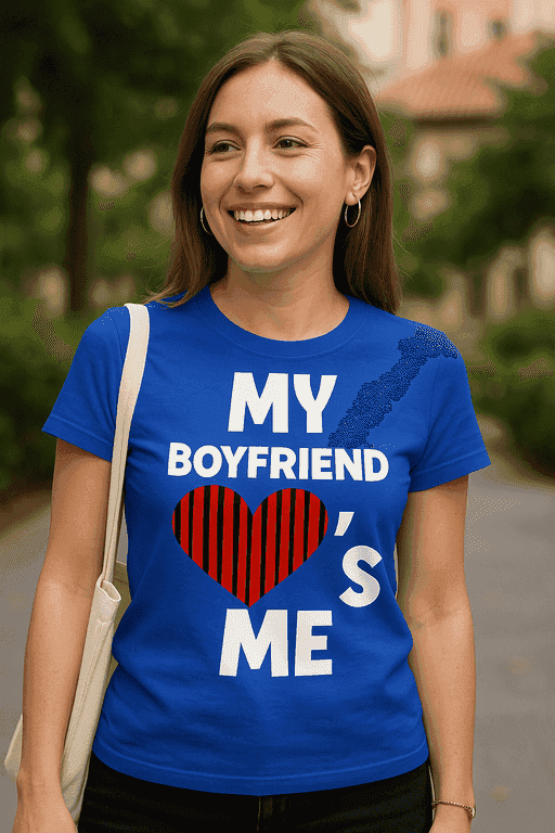 Majica za zaljubljene cure - MY BOYFRIEND ♥'S ME