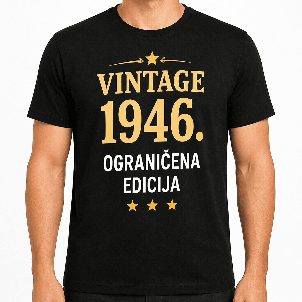 Majica za 80. rođendan – Vintage 1946. Ograničena edicija