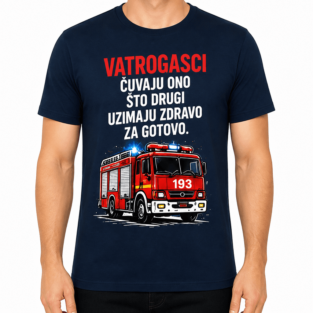 Majica za vatrogasca – Vatrogasci čuvaju ono što drugi uzimaju zdravo za gotovo.