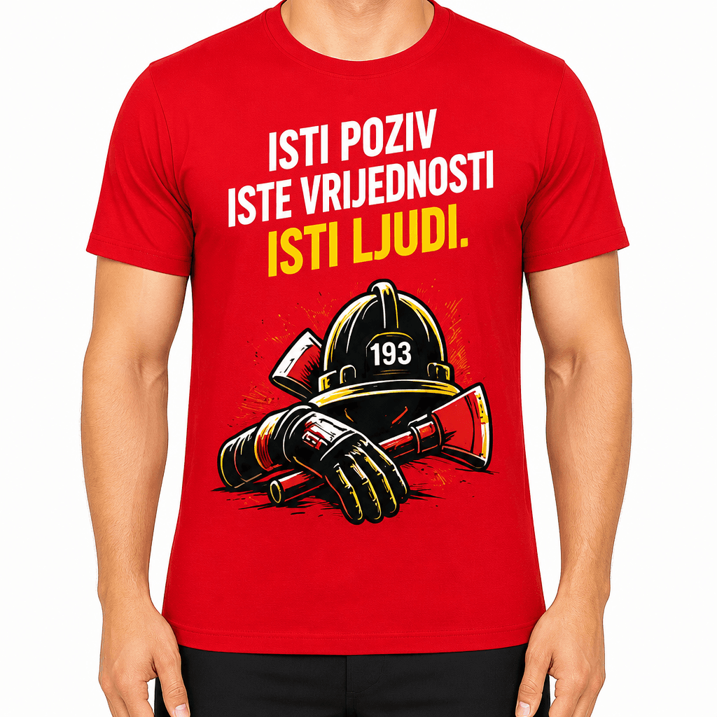 Majica za vatrogasca – Isti poziv iste vrijednosti isti ljudi.