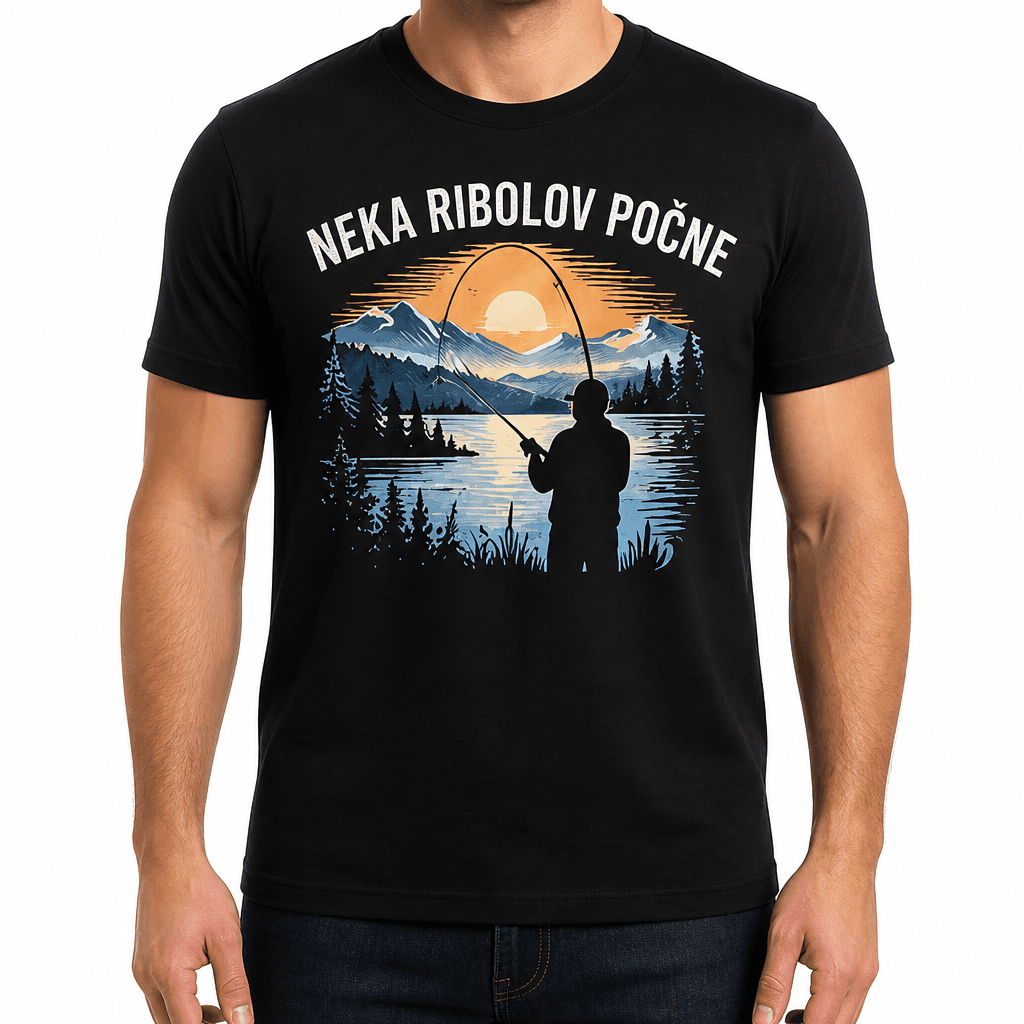 Majica za ribare – NEKA RIBOLOV POČNE