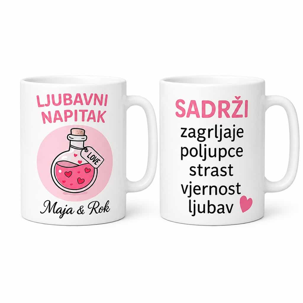 Šalica ljubavni napitak Maja & Rok