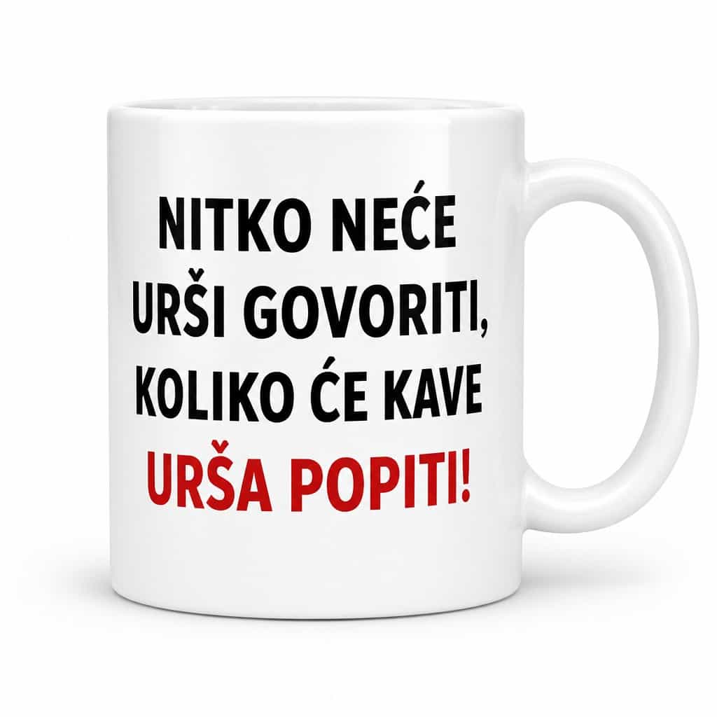 Šalica nitko neće Urši govoriti koliko će kave popiti