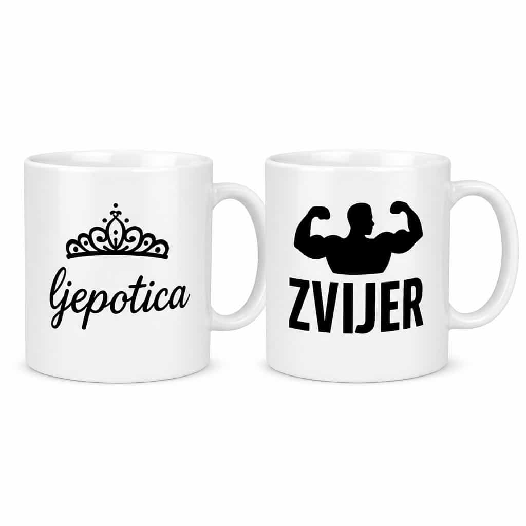Šalica ‚ljepotica ZVIJER' - poklon za parove