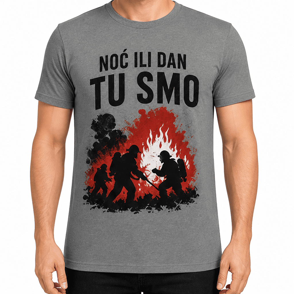 Majica za vatrogasca – Noć ili dan tu smo
