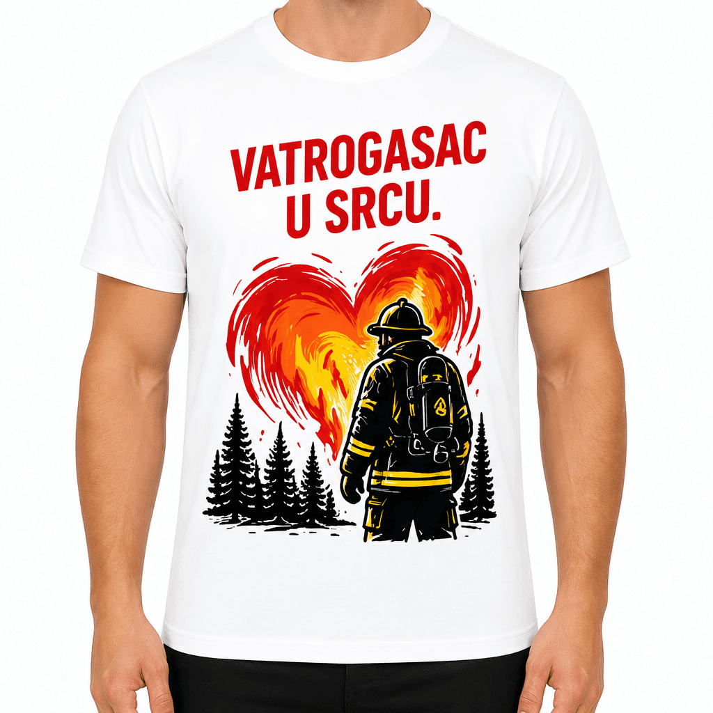Majica za vatrogasca – Vatrogasac u srcu.