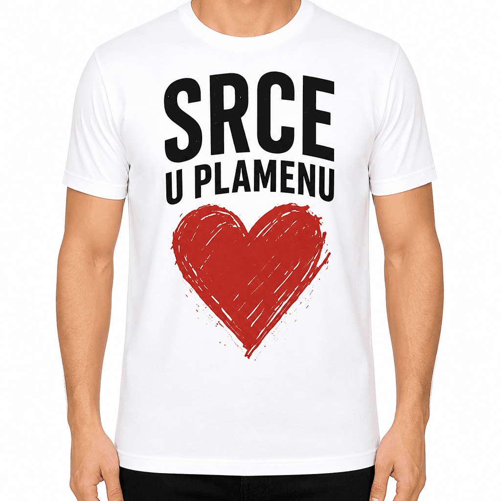 Majica za vatrogasca – Srce u plamenu