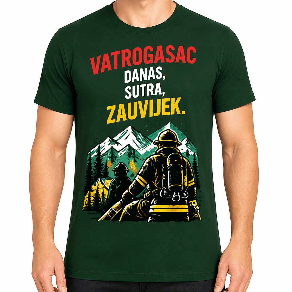 Majica za vatrogasca – Vatrogasac danas, sutra, zauvijek.