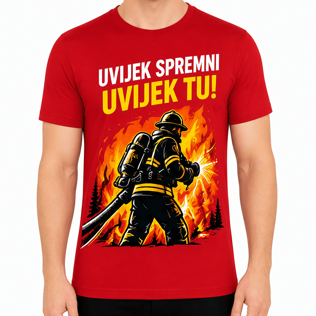 Majica za vatrogasca – Uvijek spremni uvijek tu!