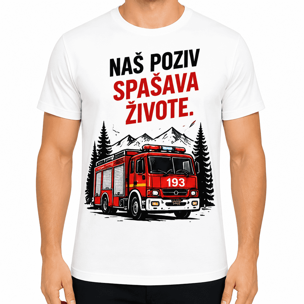 Majica za vatrogasca – Naš poziv spašava živote.