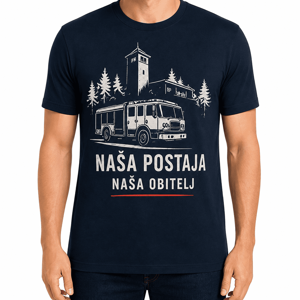 Majica za vatrogasca – Naša postaja naša obitelj
