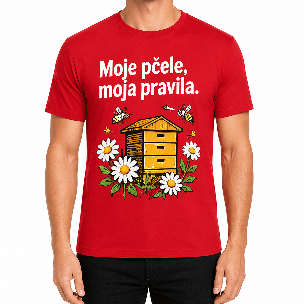 Majica za pčelara – Moje pčele, moja pravila.