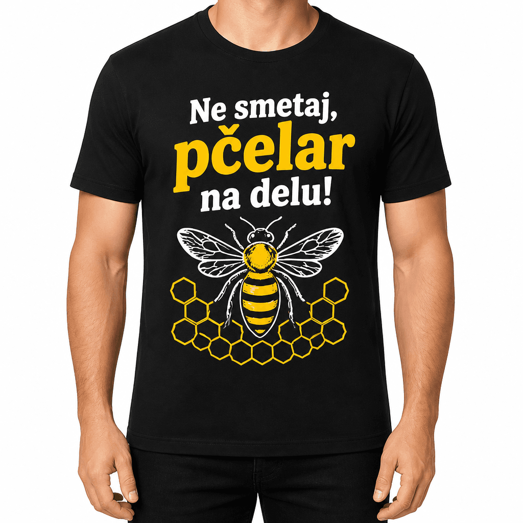 Majica za pčelara – Ne smetaj, pčelar na delu!