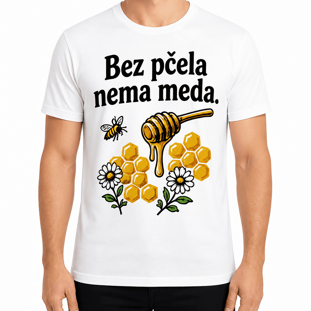 Majica za pčelara – Bez pčela nema meda.