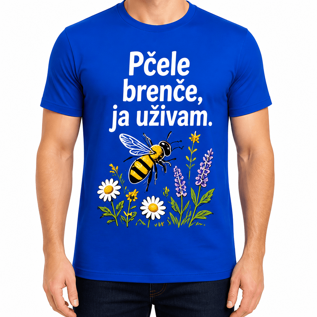 Majica za pčelara – Pčele brenče, ja uživam.