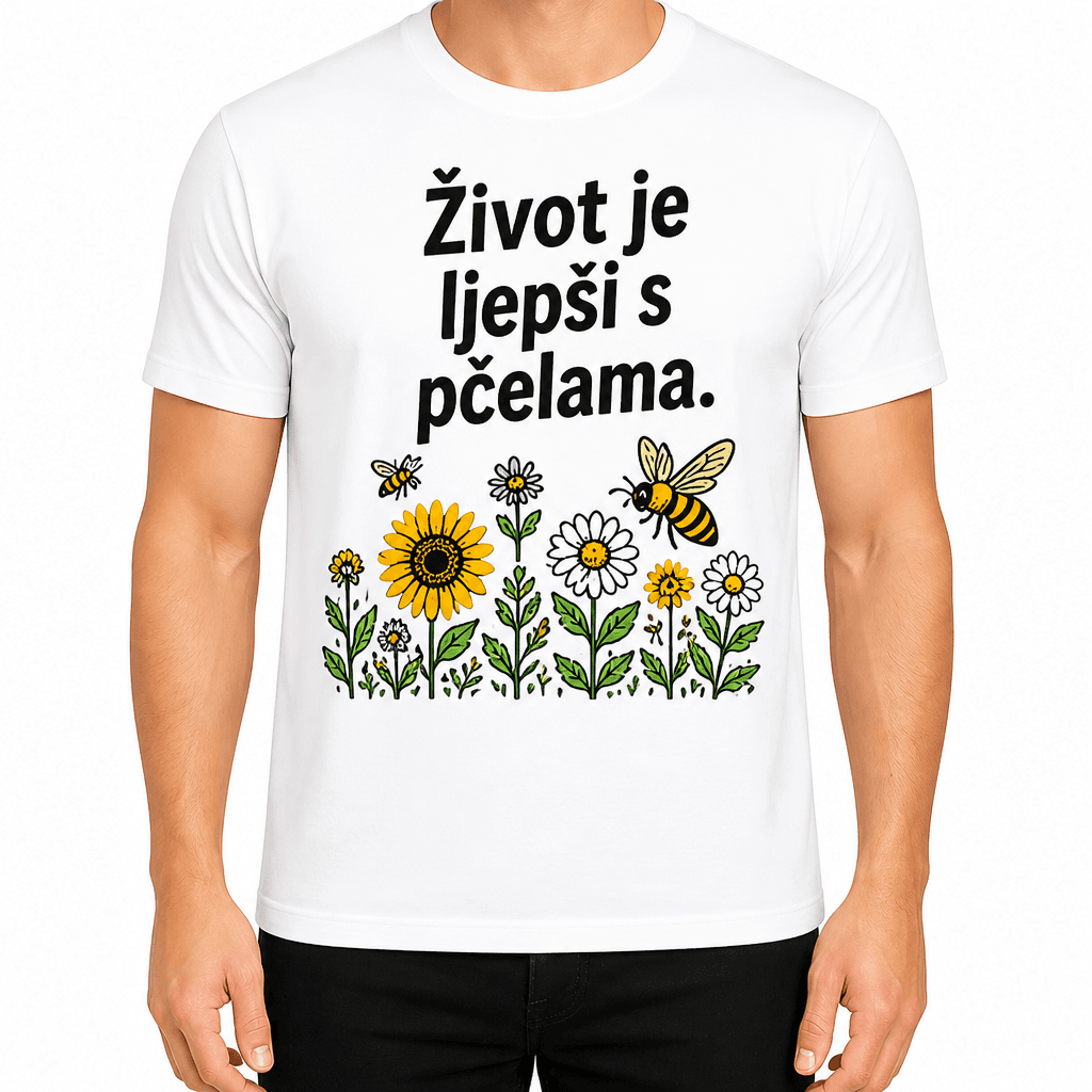 Majica za pčelara – Život je ljepši s pčelama.