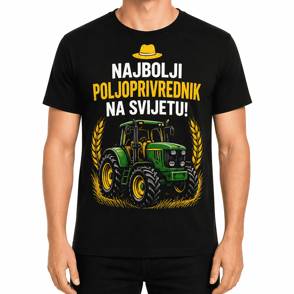 Majica za poljoprivrednika – NAJBOLJI POLJOPRIVREDNIK NA SVIJETU!