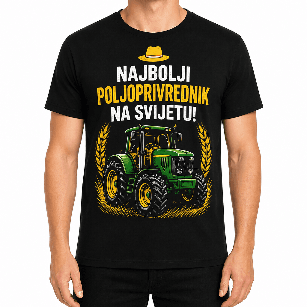 Majica za poljoprivrednika – NAJBOLJI POLJOPRIVREDNIK NA SVIJETU!