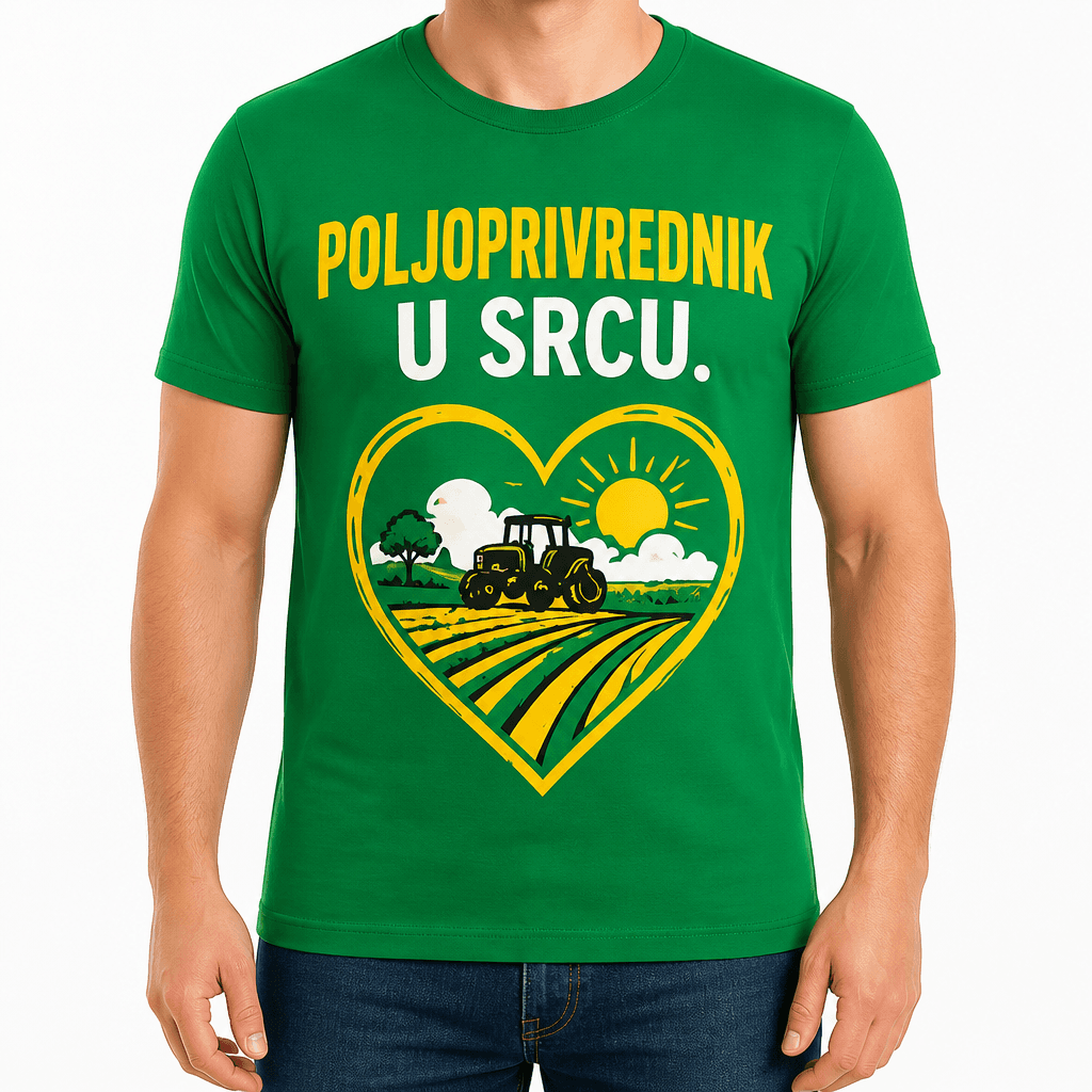 Majica za poljoprivrednika – POLJOPRIVREDNIK U SRCU.