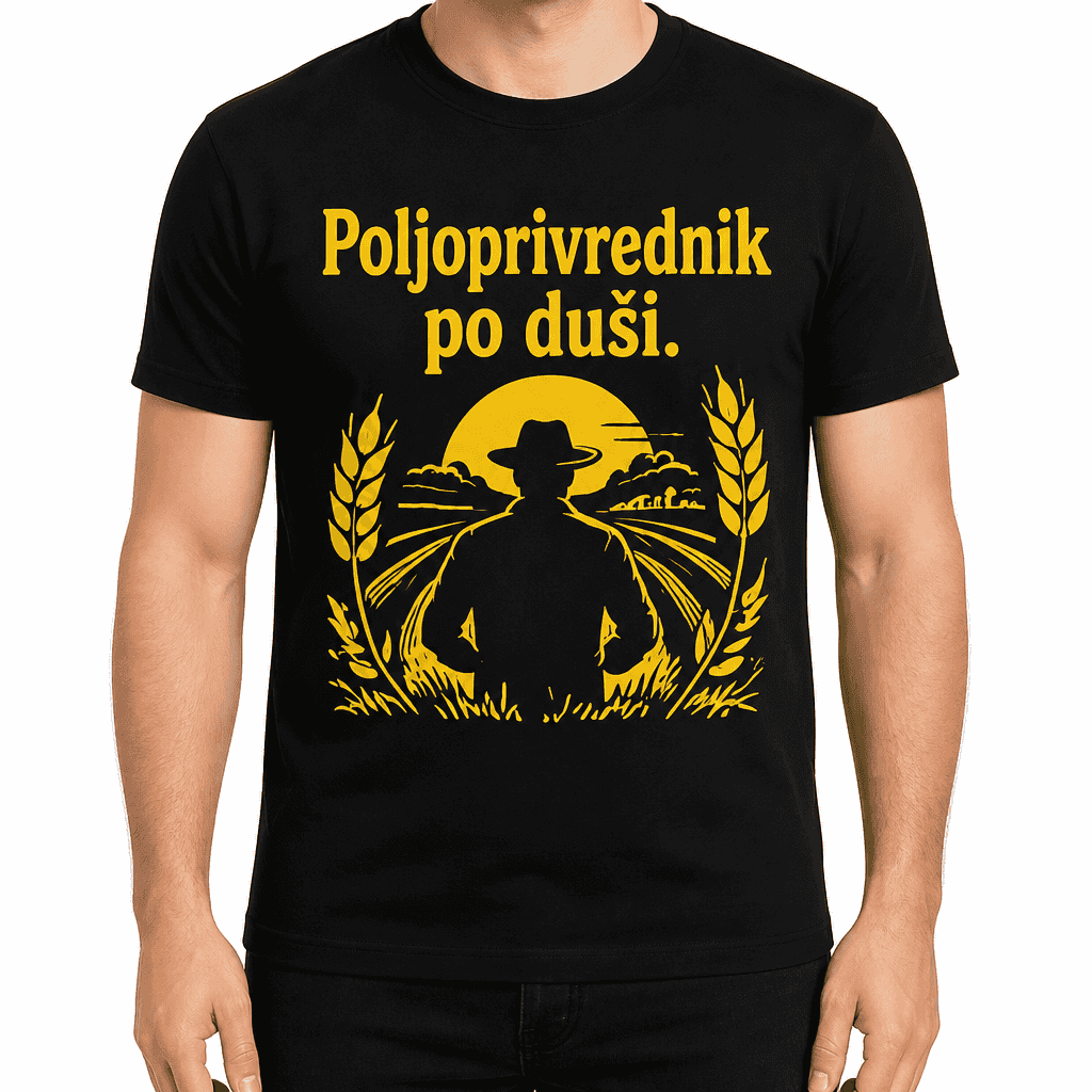 Majica za poljoprivrednika – Poljoprivrednik po duši.