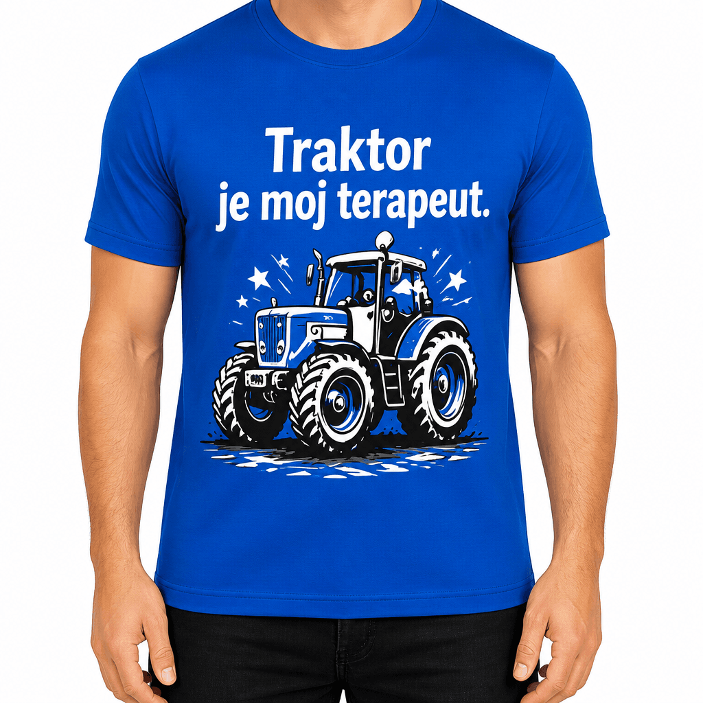 Majica za poljoprivrednika – Traktor je moj terapeut.