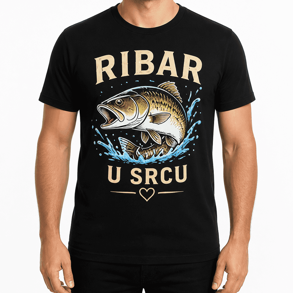 Majica za ribare – RIBAR U SRCU