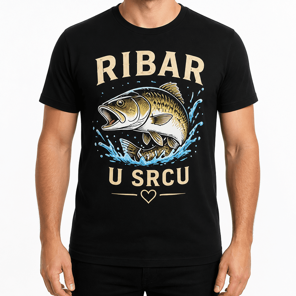 Majica za ribare – RIBAR U SRCU