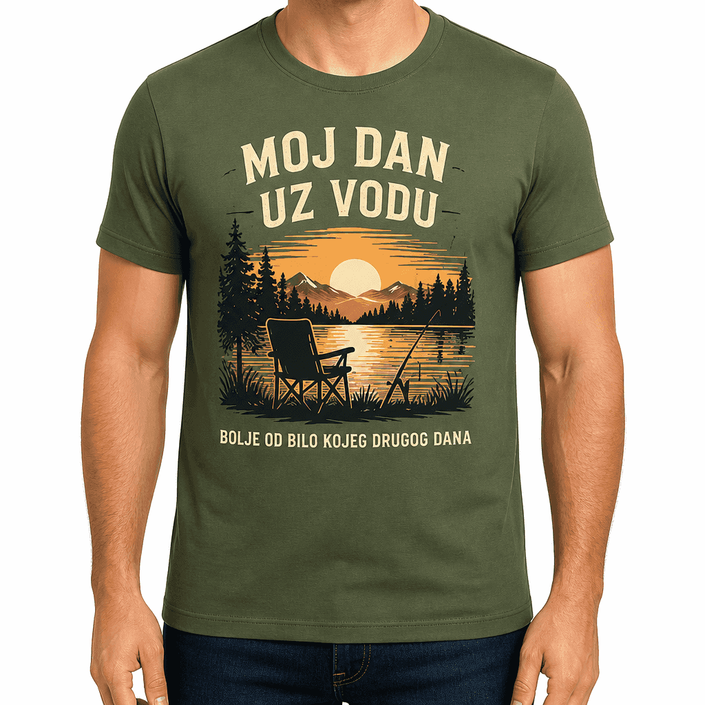Majica za ribare – MOJ DAN UZ VODU