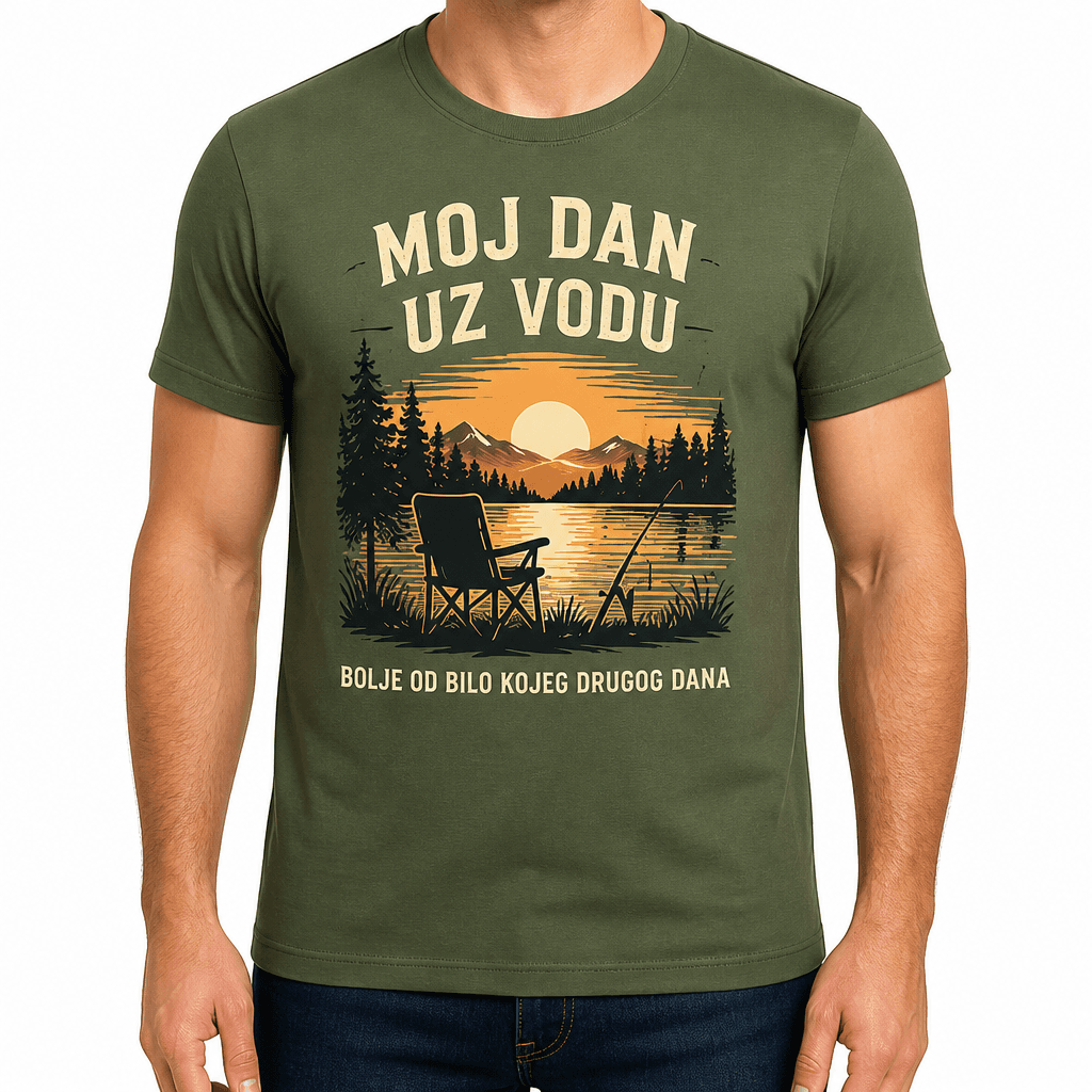Majica za ribare – MOJ DAN UZ VODU