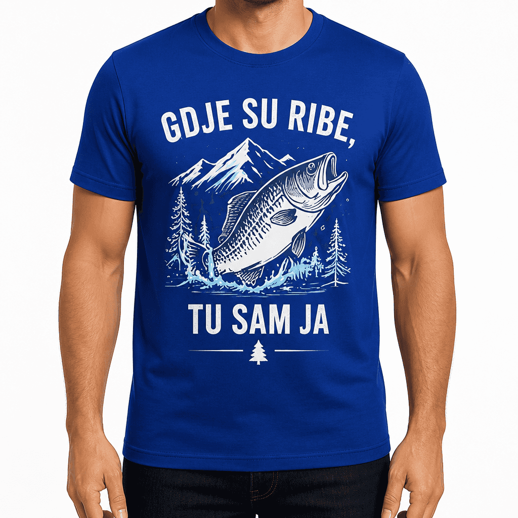 Majica za ribare – GDJE SU RIBE, TU SAM JA