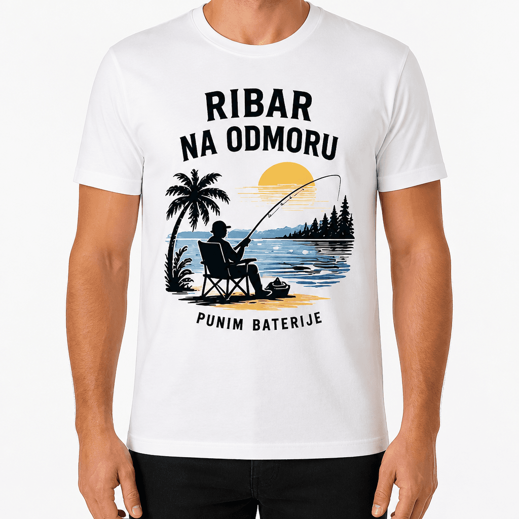 Majica za ribare – RIBAR NA ODMORU