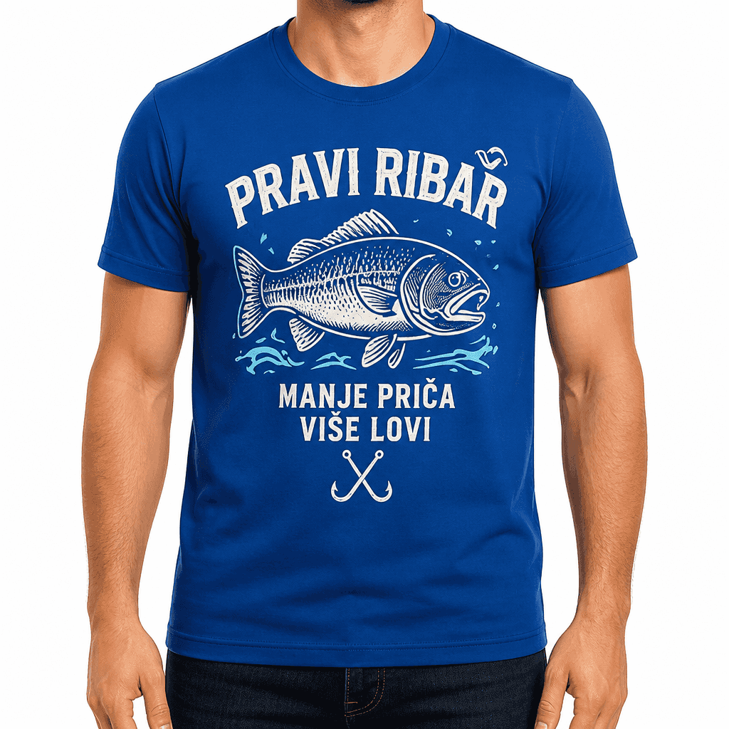 Majica za ribare – PRAVI RIBAR