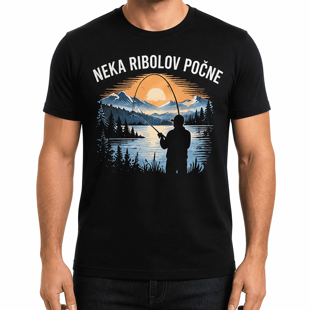 Majica za ribare – NEKA RIBOLOV POČNE