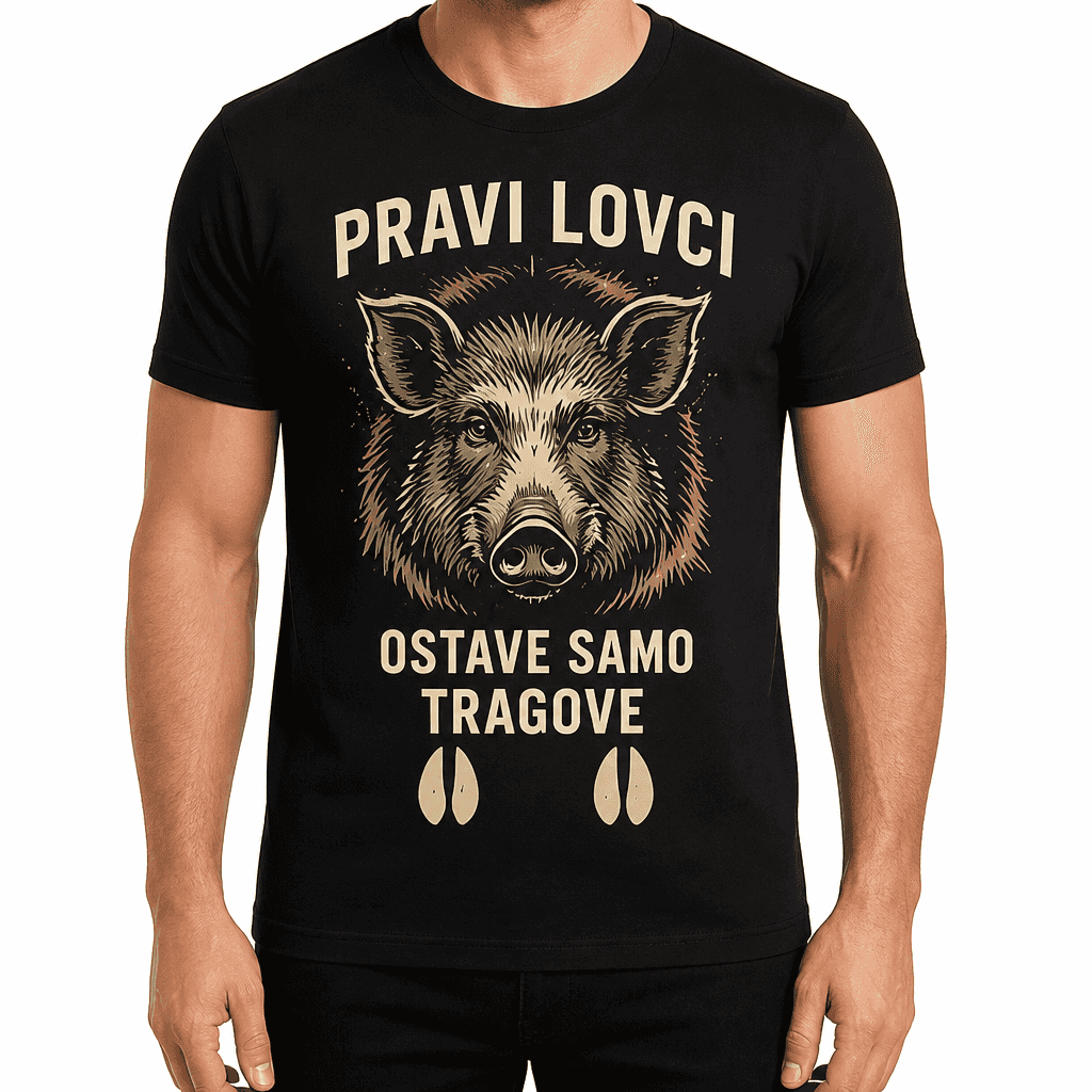 Majica za lovca – PRAVI LOVCI OSTAVE SAMO TRAGOVE