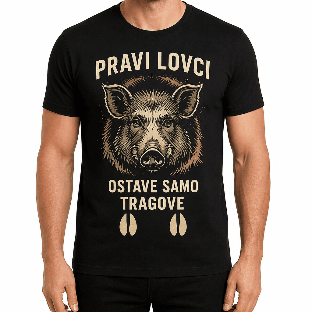 Majica za lovca – PRAVI LOVCI OSTAVE SAMO TRAGOVE