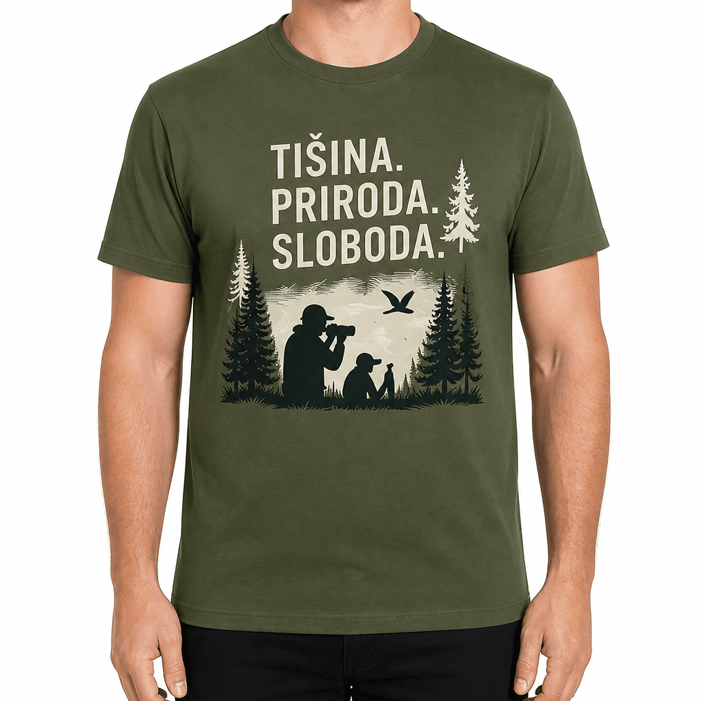 Majica za lovca – TIŠINA. PRIRODA. SLOBODA.