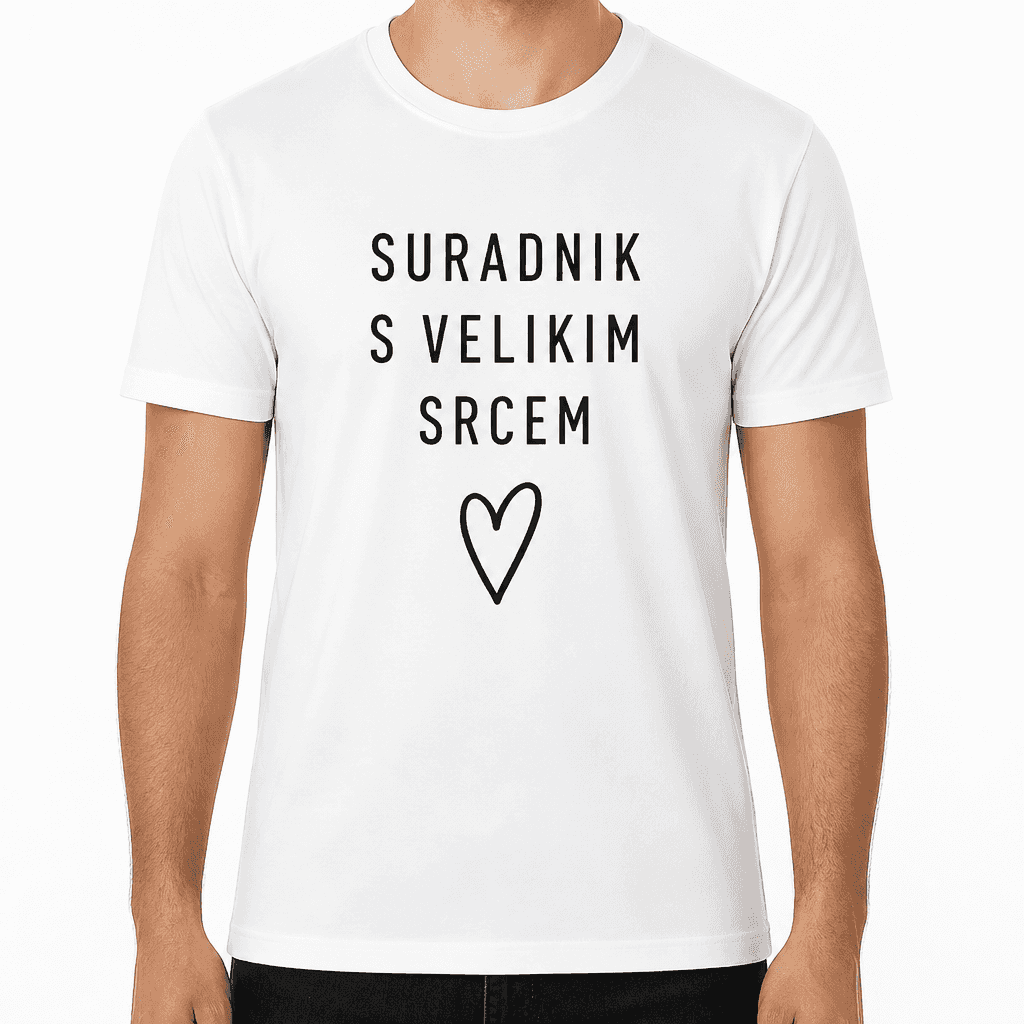 Majica za kolegu – SURADNIK S VELIKIM SRCEM