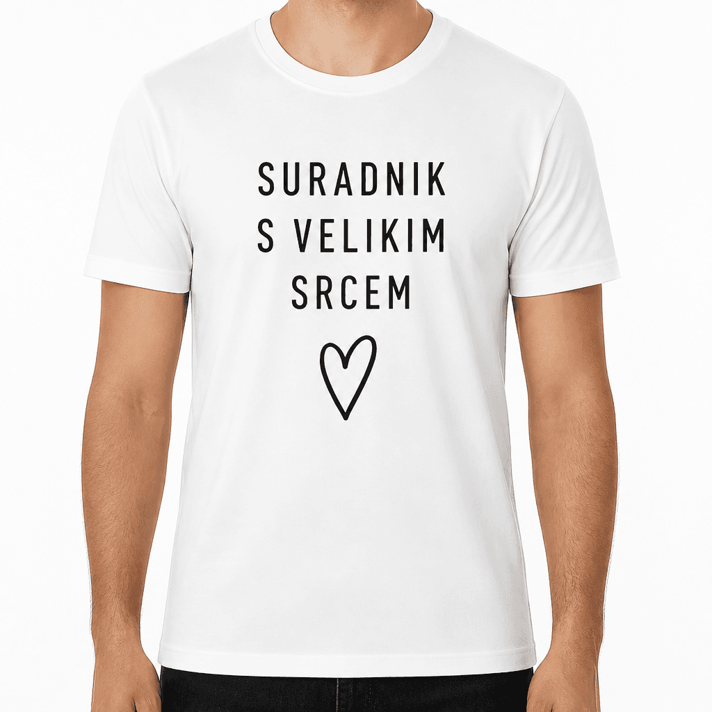 Majica za kolegu – SURADNIK S VELIKIM SRCEM