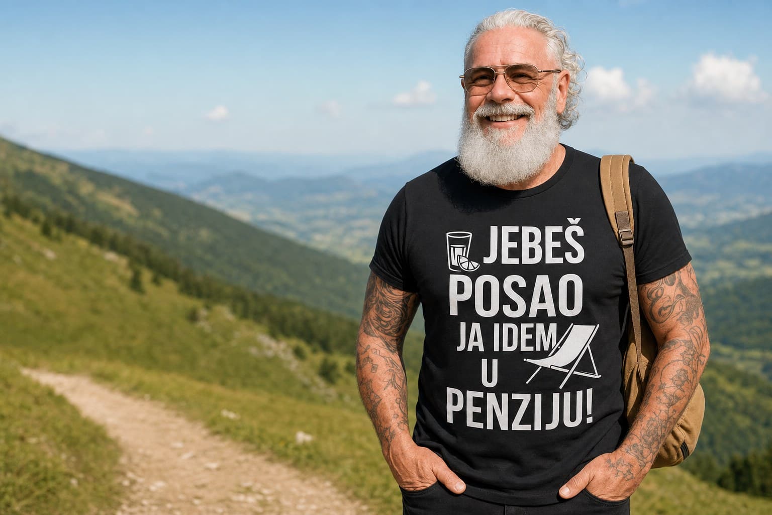 Planinar u planinama nosi najprodavaniju majicu Top-majice.hr