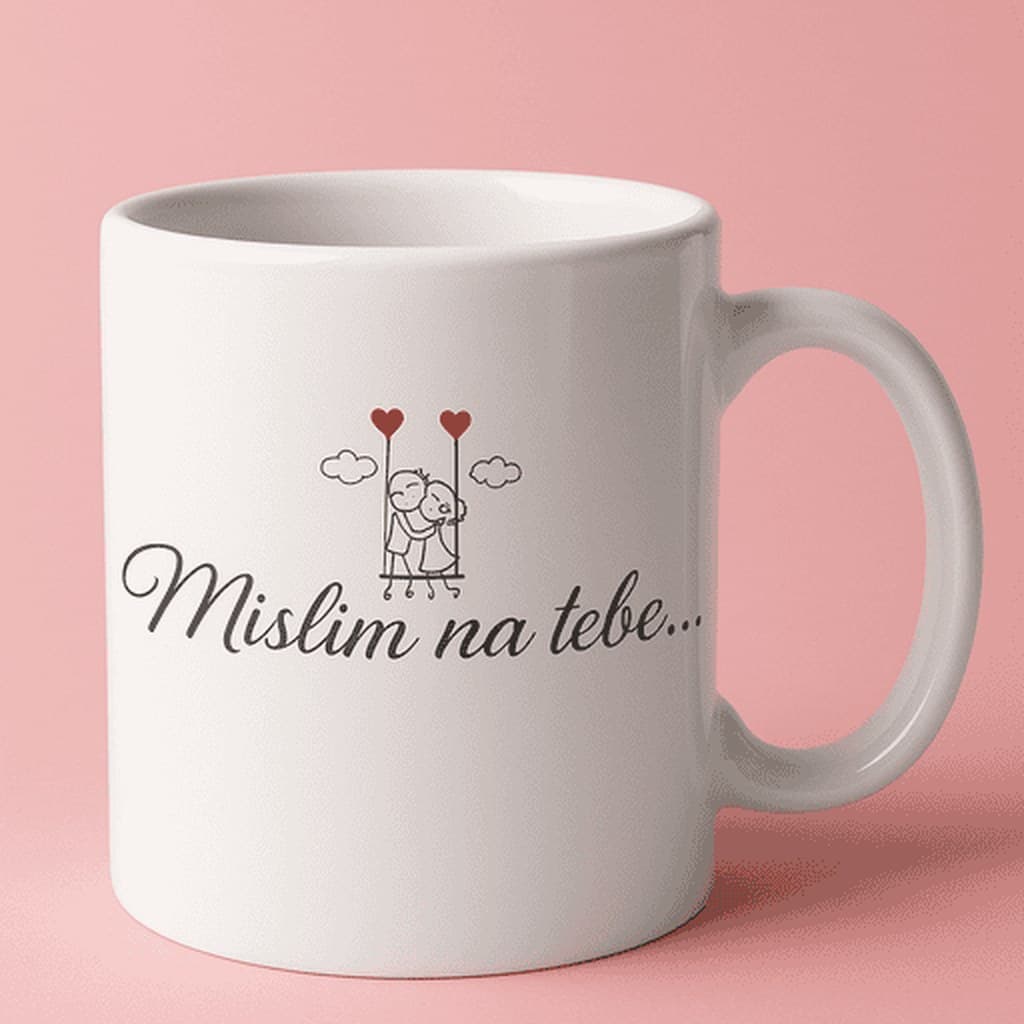 Šalica ‚Mislim na tebe...' - za zaljubljene