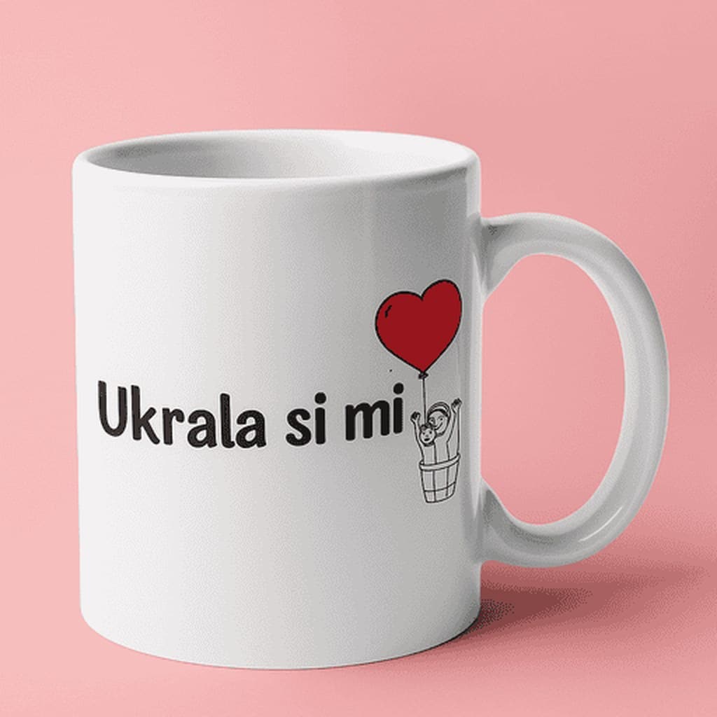 Šalica ‚Ukrala si mi' - poklon za partnericu