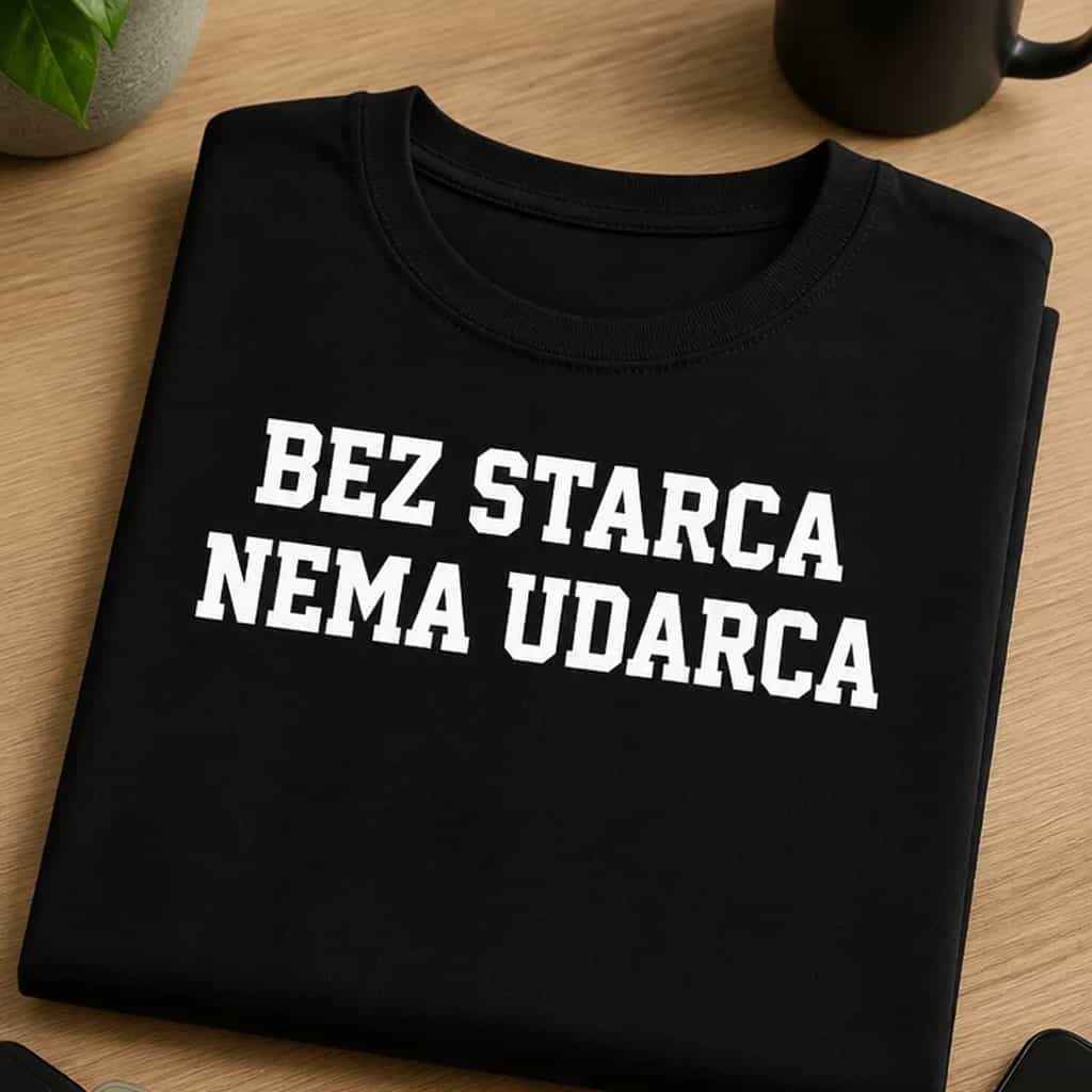 Majica za starije frajere - BEZ STARCA NEMA UDARCA