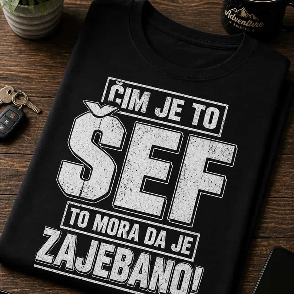 Majica za šefove - ČIM JE TO ŠEF TO MORA DA JE ZAJEBANO!