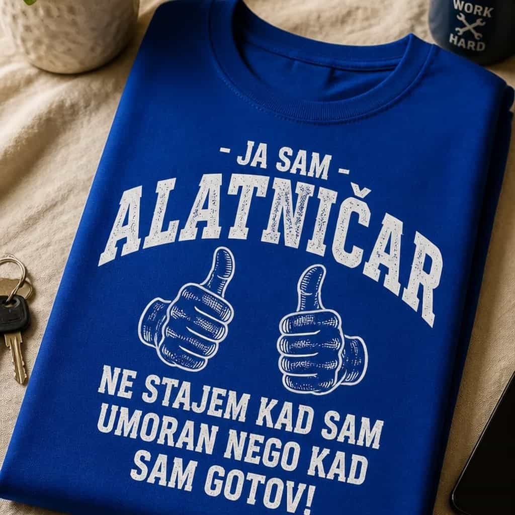 Majica alatničar - ne stajem kad sam umoran, već gotov
