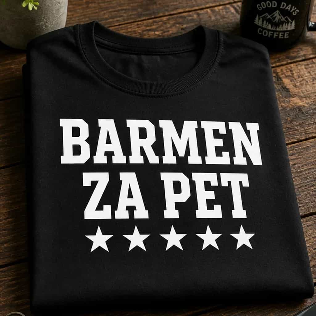 Majica za barmene - BARMEN ZA PET
