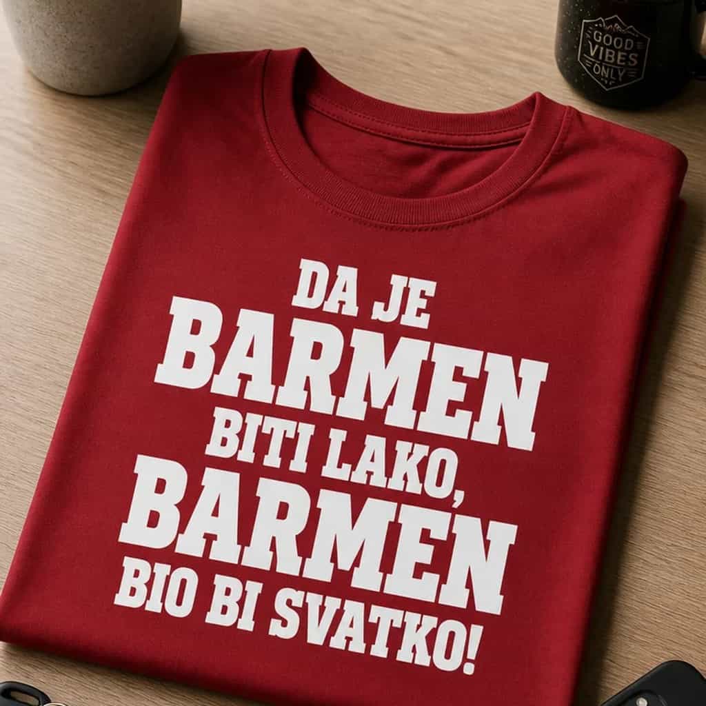 Majica - Da je barmen biti lako, barmen bio bi svatko