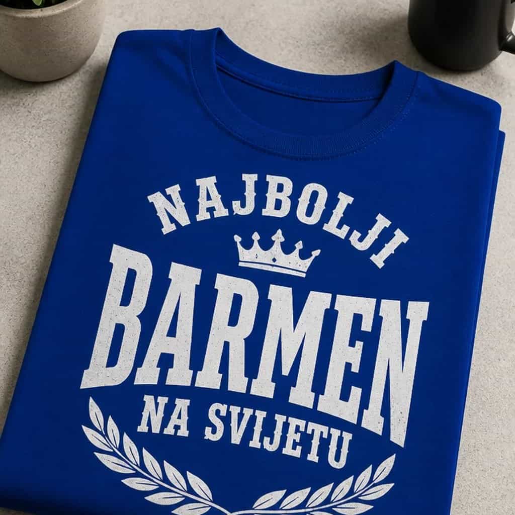 Majica za barmene - NAJBOLJI BARMEN NA SVIJETU