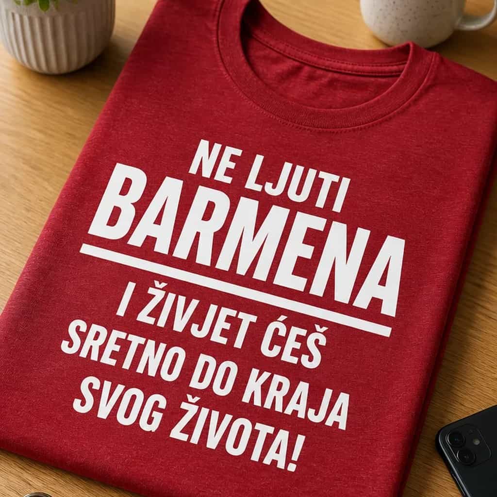 Majica za barmene - ne ljuti barmena i živjet ćeš sretno