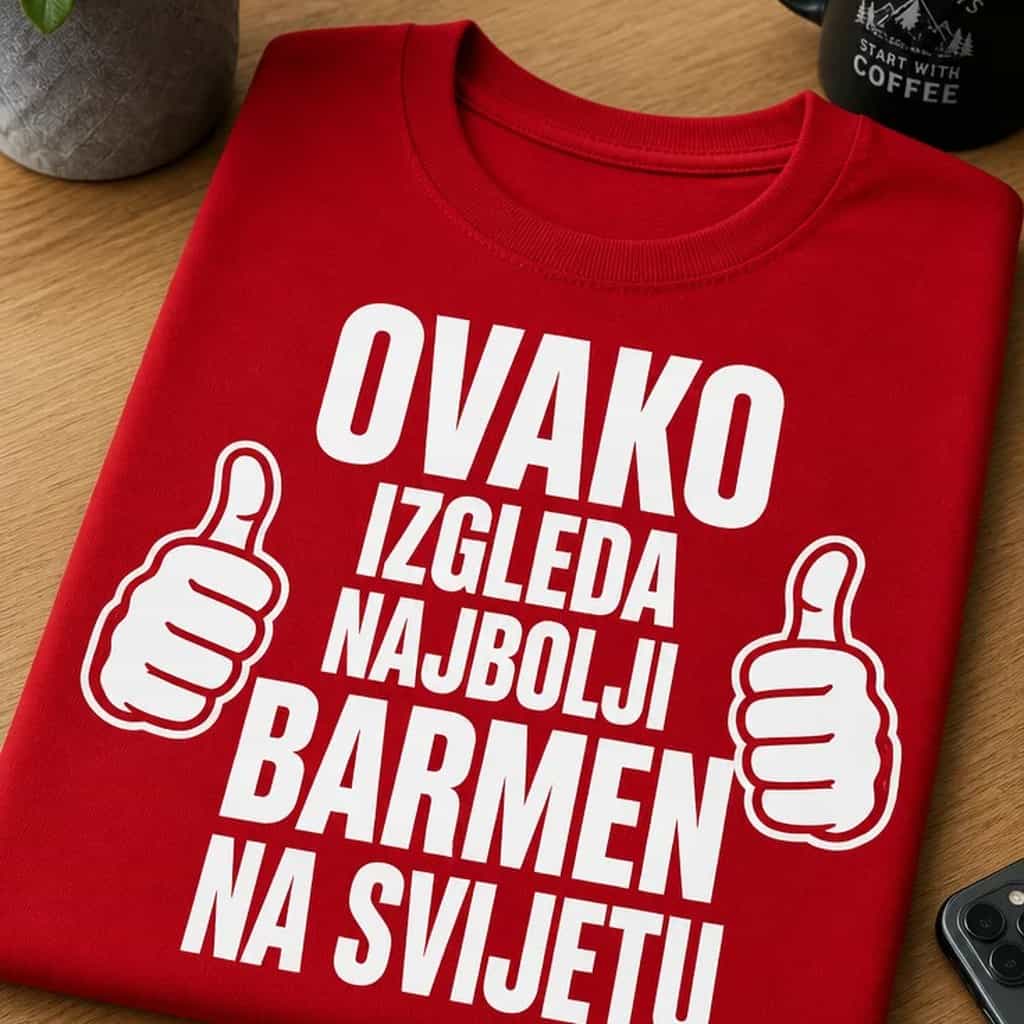 Majica za barmene - OVAKO IZGLEDA NAJBOLJI BARMEN NA SVIJETU